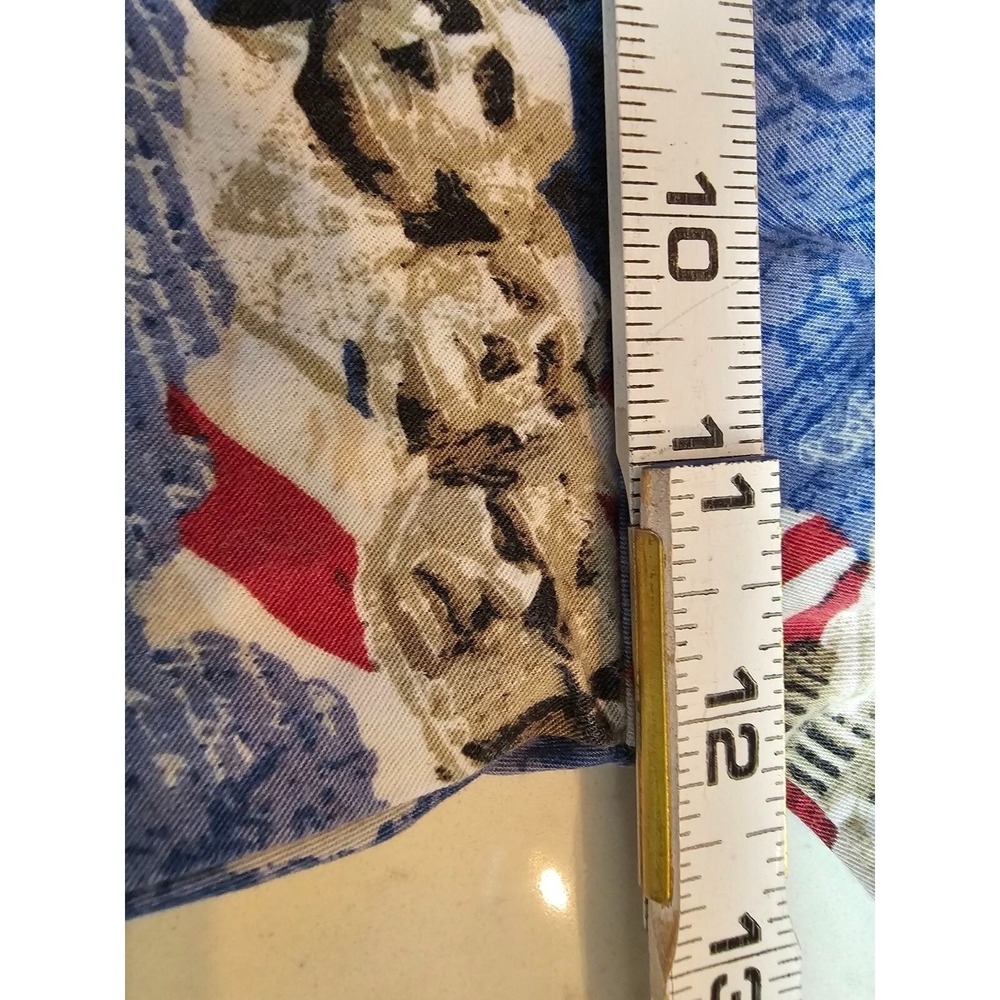 Cotton Trader Shirt Mens 2xl Mt Rushmore 4th July short sleeve allover print - Picture 5 of 6